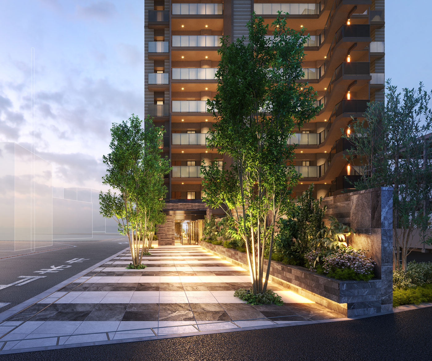 マンション管理　CHIBA STORIESプロジェクト　外観イメージ